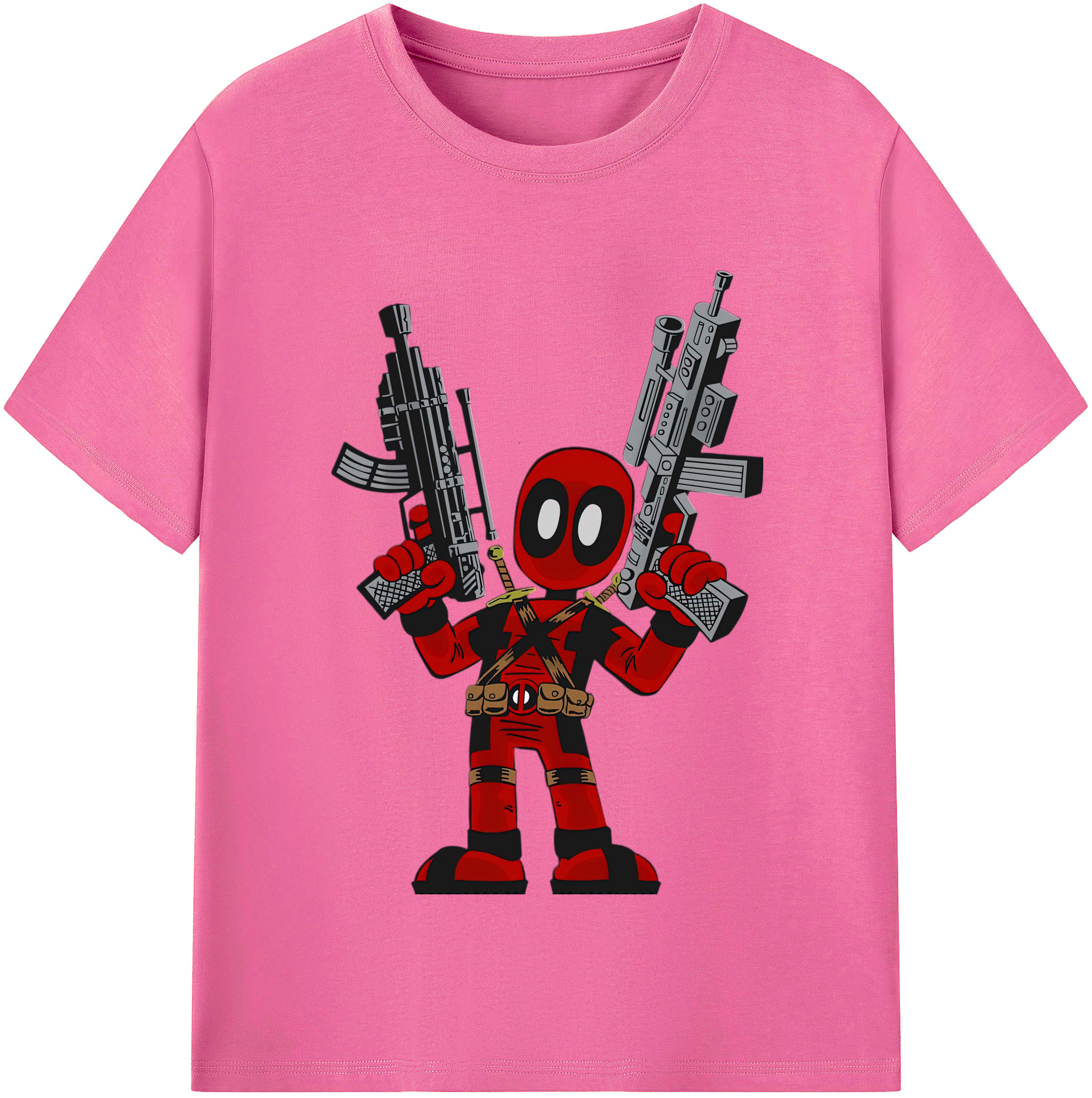 （画像用） Deadpool デッドプール レディースカジュアルプリントTシャツ（綿100％）